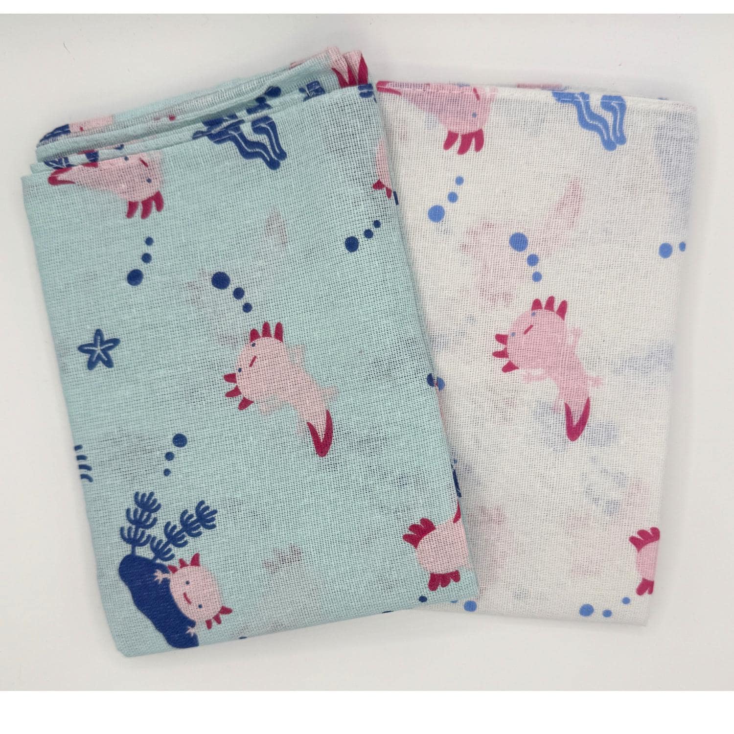 Japanese Tenugui Kawaii Axolotl Cotton Hand Towel New