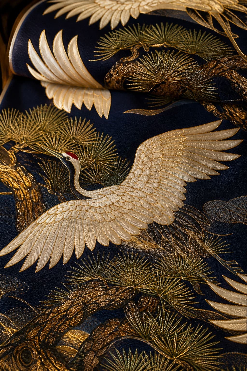 Fukuro obi vintage Japanese silk